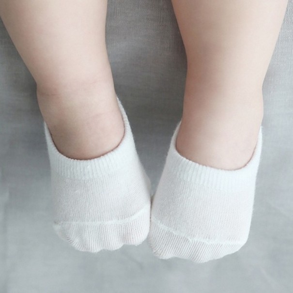 50 de perechi - Șosete pentru copii scurte alb