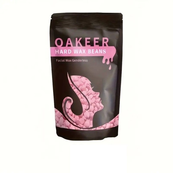 50 g Cire dure dépilatoire sous forme de perles Élimination rapide des poils Utilisation douce sur le corps et le visage Chauffage dans un chauffe-cire pour une peau lisse rose