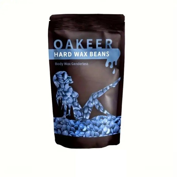 50 g Hard Depilatory Wax in Bead Form Quick Hair Removal Gentle Use on Body and Face Heating in Wax Heater for Smooth Skin blue