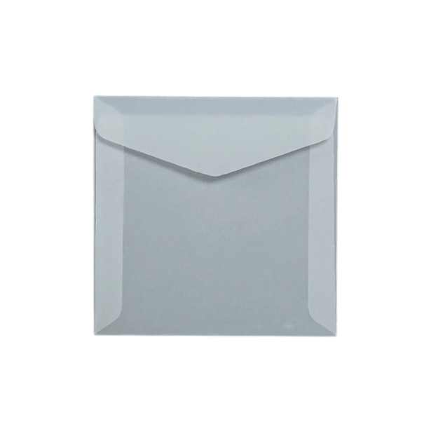 50 kpl läpinäkyviä kirjekuoria 12 x 12 cm puoliläpinäkyvä paperi itsekiinnittyvä läppä toive- ja kutsukirjeille 1
