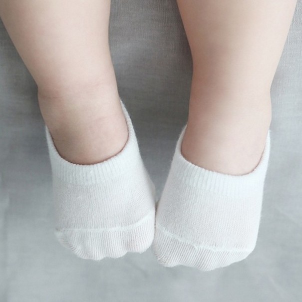 50 paires - Chaussettes courtes pour enfants blanc