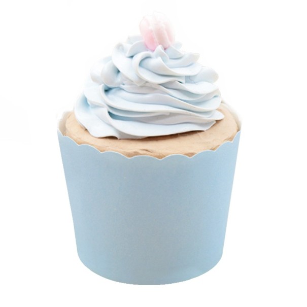 50 stk pastel cupcakes lyseblå