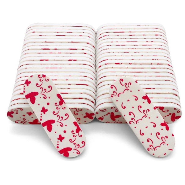 50 Stück Nagelfeilen 6 x 1,9 cm Einweg Schleifblock EVA Schwamm Schleifpapier Professionelle Maniküre Pediküre Salon 1