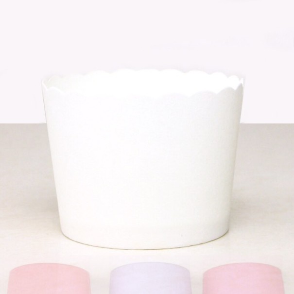 50 stuks pastel cupcakes wit