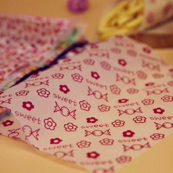 50 stuks Voedselinpakpapier met motief 18