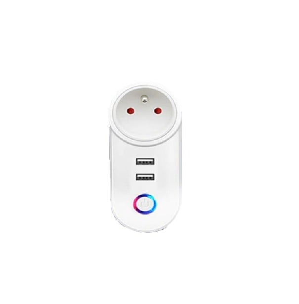 Smart Wi-Fi-uttag med 2x USB-portar 1