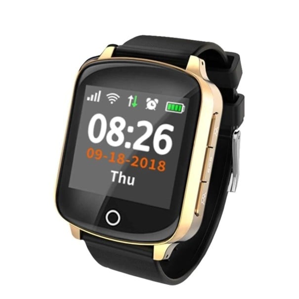 Ceas inteligent cu localizator GPS aur