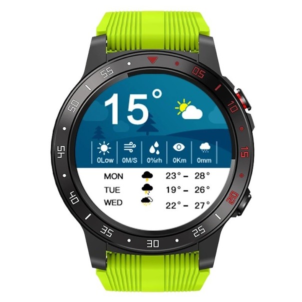 Ceas sport inteligent cu GPS verde