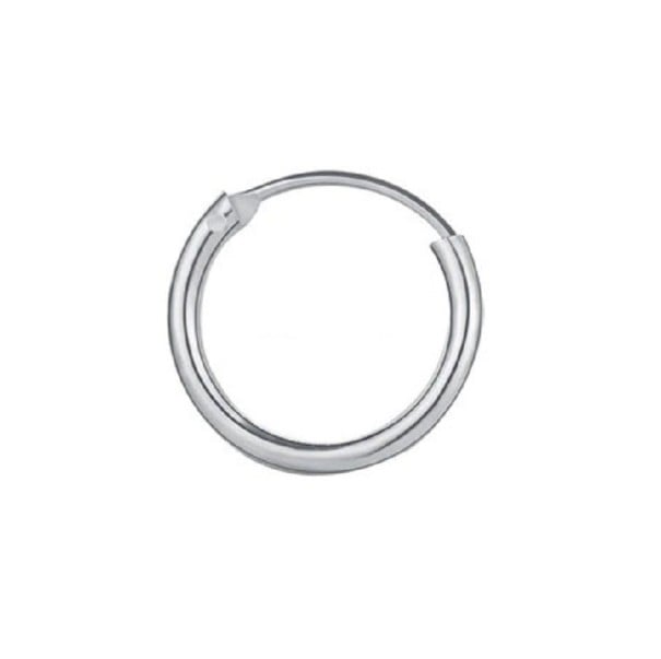 Kruhové náušnice G1287 stříbrná 12 mm