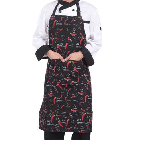 Delantal de cocina con estampado - Pimientos picantes 1