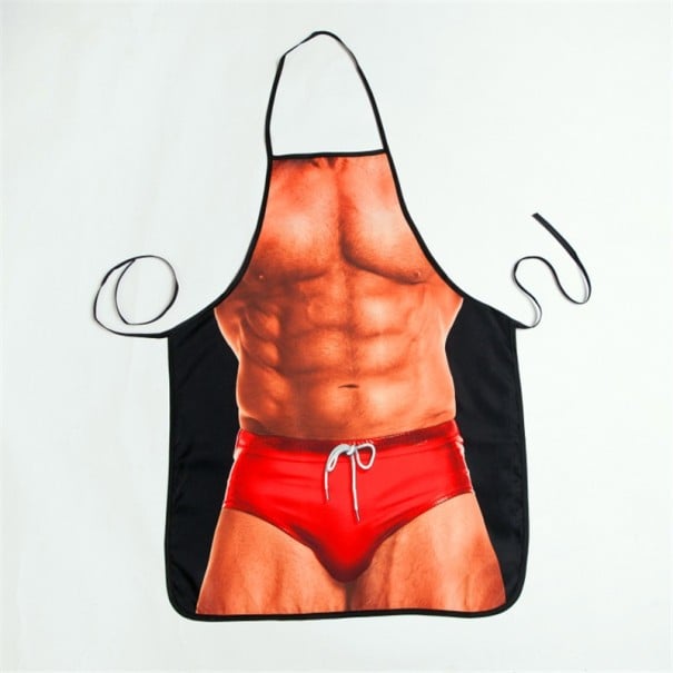 Delantal de cocina con estampado - Hombre sexy 1