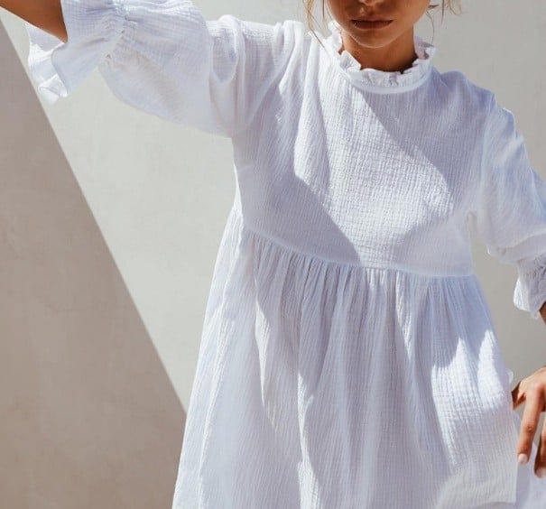 Rochie albă de vară Becky L