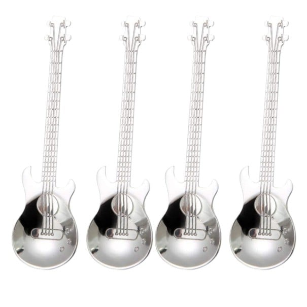 Cuchara con forma de guitarra 4 uds. 1