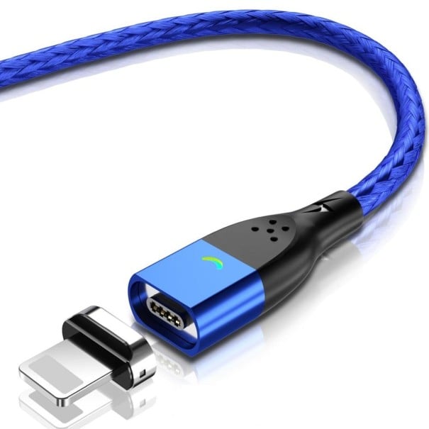 Magnetisk USB-datakabel K453 blå 2 m 3