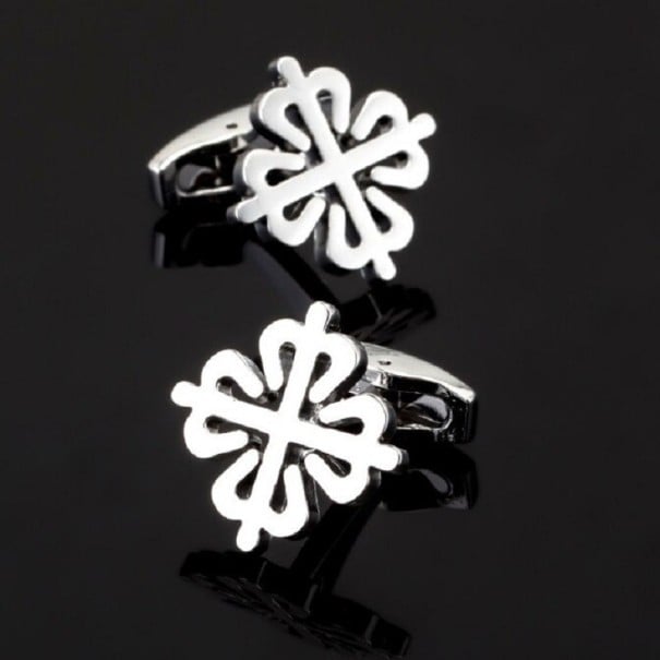 Manschettknappar klöver T1317 silver