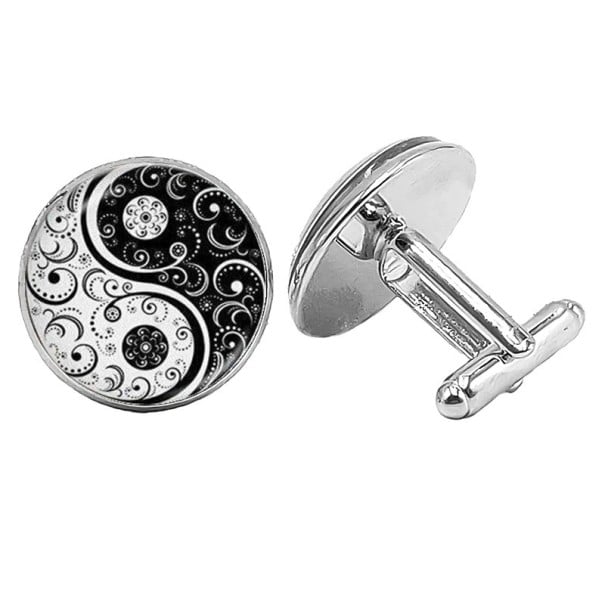 Yin och Yang manschettknappar T1347 1