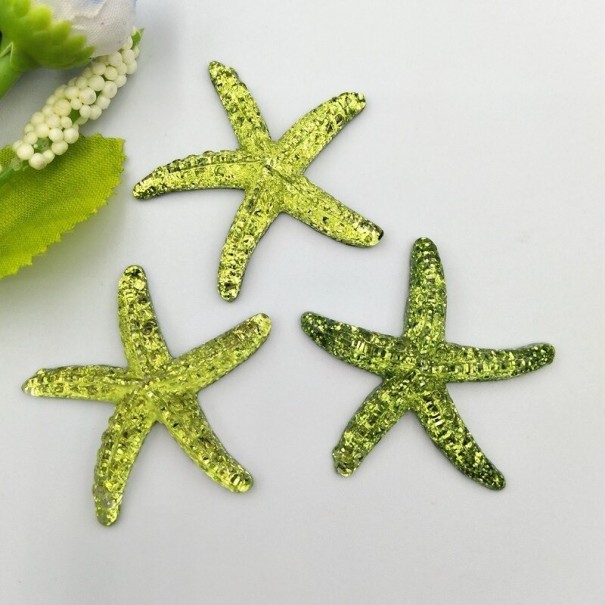 Mini décoration étoile de mer 10 pcs vert