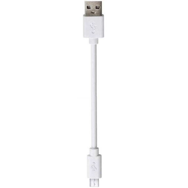 USB till Micro USB laddningskabel 25 cm vit