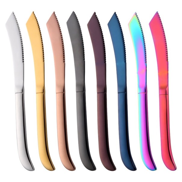 Cuchillo de carne de acero inoxidable 8 piezas 1