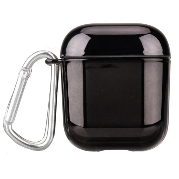 Apple Airpods 1/2 fodral med karbinhake svart