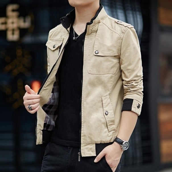 Herrjacka F1224 khaki S 3
