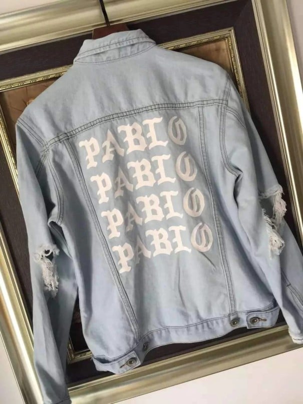 Denimjacka för män Pablo J1413 vit XXS
