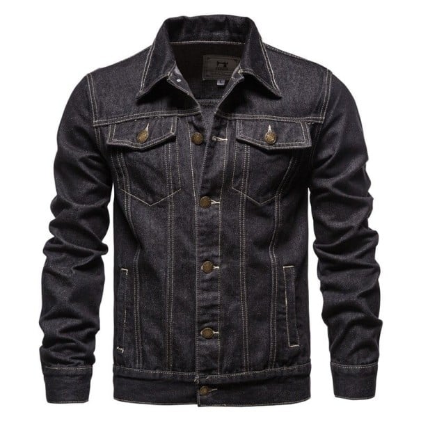 Denimjacka för män S42 svart XS