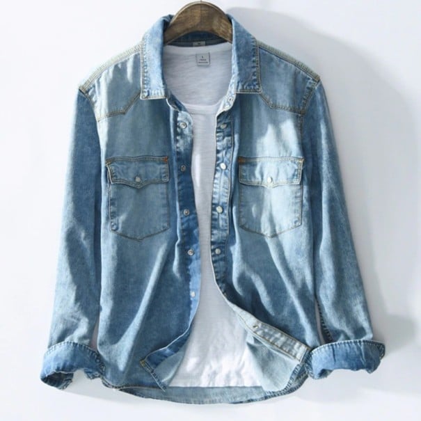 Denimskjorta för män M 2