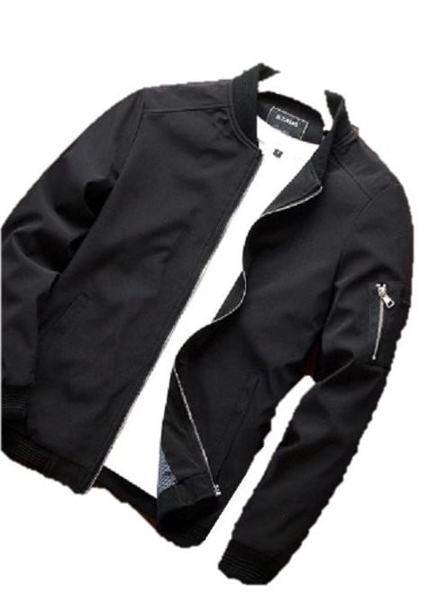 Elegant herrjacka med krage J2054 svart M