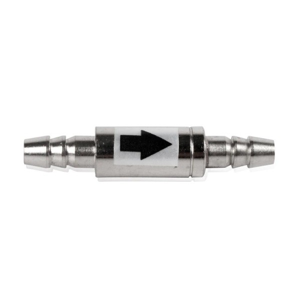 Akvarie återströmningsventil för CO2 Förhindrar återflöde av vatten från akvariet Rostfritt stål Mått 4 x 0,8 cm Invändig diameter 4 mm 1