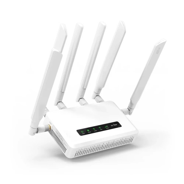 5G router GL.iNet Spitz AX GL-X3000 med to SIM Wi-Fi 6 AX3000 2402 Mb/s Multi-WAN OpenVPN og WireGuard hvid til hjemmet og kontoret 1