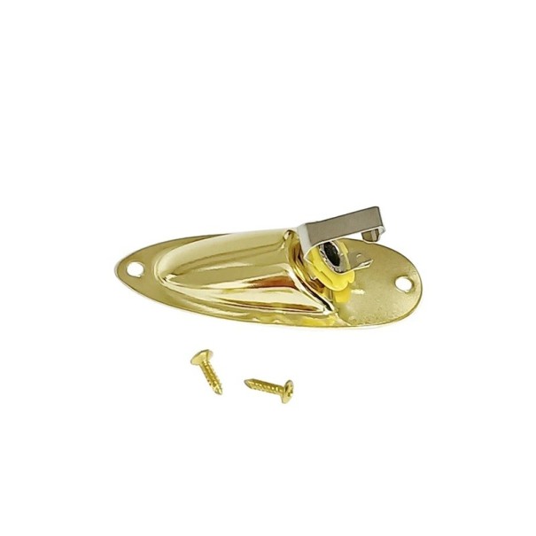 6.35 mm Jack Connector for Electric Guitar Replacement Socket with Mounting Screws Neutral Colour Connection for Repairs and Maintenance 1
