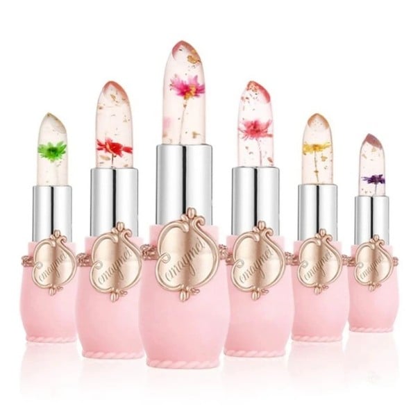 6 pcs ensemble de rouges à lèvres en gel Change de couleur selon la température et l'humidité des lèvres Formule hydratante résistante à l'eau 1