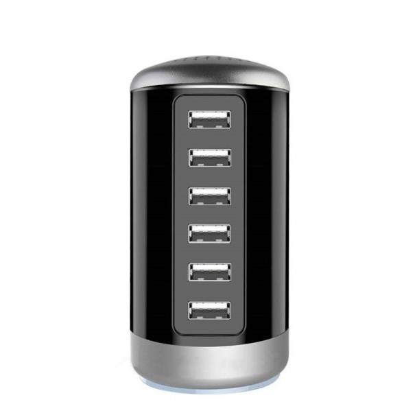 6-portars 30W laddstation vit