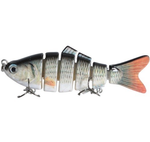 6-segments fiskedrag J469 silver