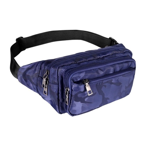 Kamouflage-fannypack för män T752 mörkblå