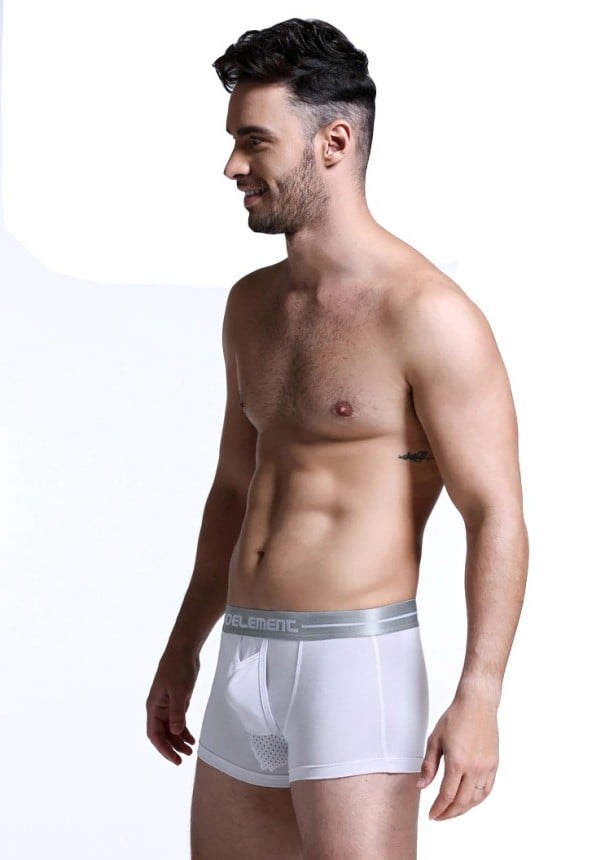 Herrboxershorts Bryan vit S
