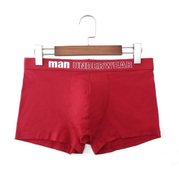 Herrboxershorts Chris röd S