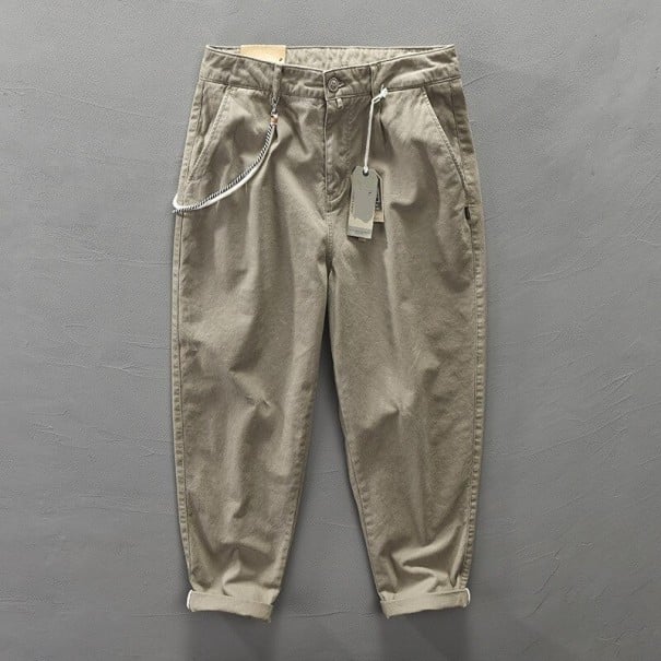 Pantalons pour hommes F1576 kaki M