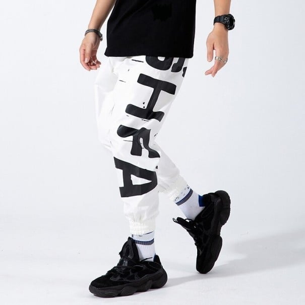 Pantalons pour hommes F1579 blanc XS