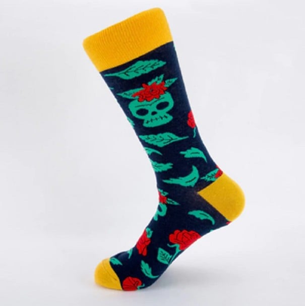 Herrensocken mit Totenköpfen 1