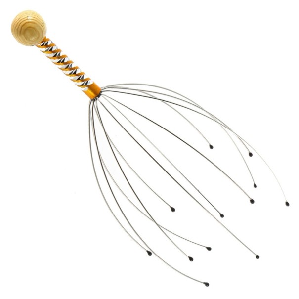 Antistress massagepaviljong för huvud och nacke För avkoppling och stressavlastning Tunna trådar med runda ändar och handtag med kula 1