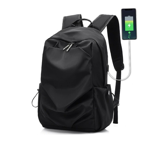 Ryggsäck för män med USB E973 svart