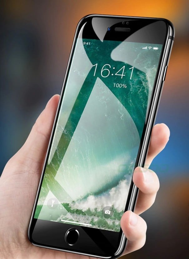 6D karkaistu lasi iPhone XS Maxille musta