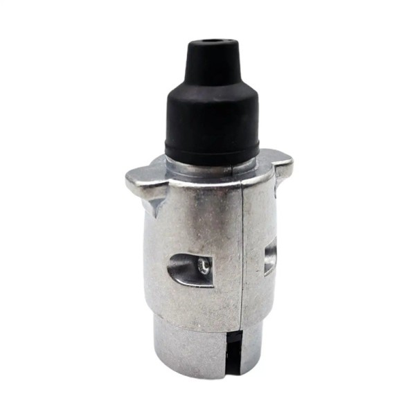 7-polige aluminium stekker voor aanhangers en campers 12V EU connector Waterdichte trek elektronica Zilveren adapter voor vrachtwagens 1