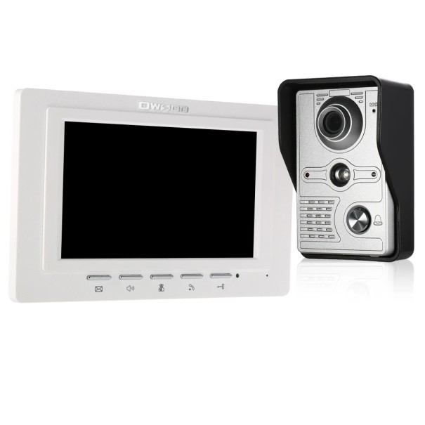 7" Video Türklingel mit WiFi, 1080P Außenkamera, Interkom, IR-CUT Nachtsicht, Fernentriegelung, Türsystem für Zuhause 1