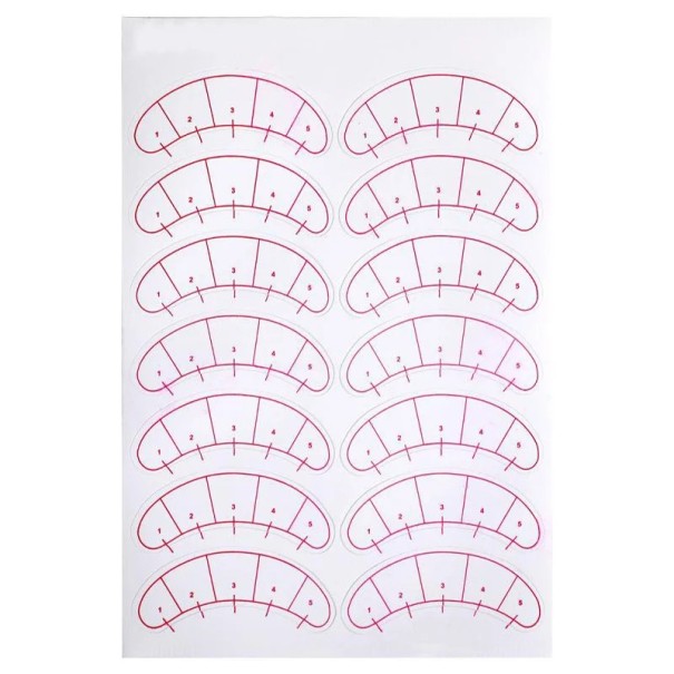 70 unidades de Etiquetas para los ojos para extensiones de pestañas Almohadillas autoadhesivas para el mapeo de pestañas Cintas protectoras 1
