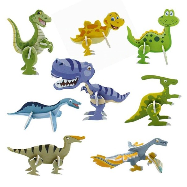 Pappersdinosaurie 10 st 1
