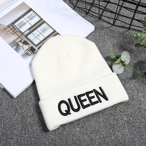 Parmössa KING QUEEN vit 1