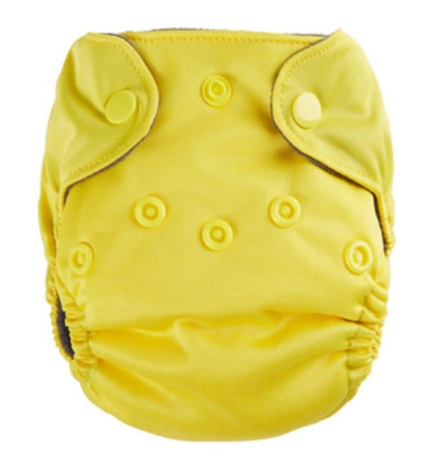 Traje de baño pañal para bebés J2948 amarillo